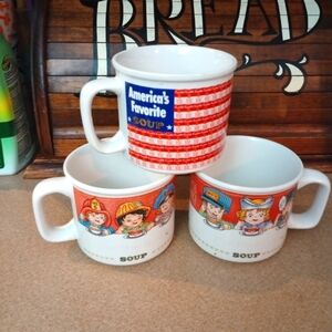 Two Vintage 1993 Campbell's Soup Mugs